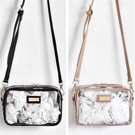 michael kors clear stadium bag.